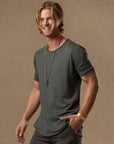 Crew Neck Tree Shirt in Urban Forest — TreeSilk tee — look 5 │ One Golden Thread