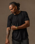 CREW NECK TREE SHIRT / BLACK ONYX