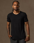 CREW NECK TREE SHIRT / BLACK ONYX