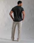 male modeling ease pants in white stone