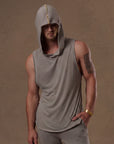 male modeling deep clay hooded tree tank