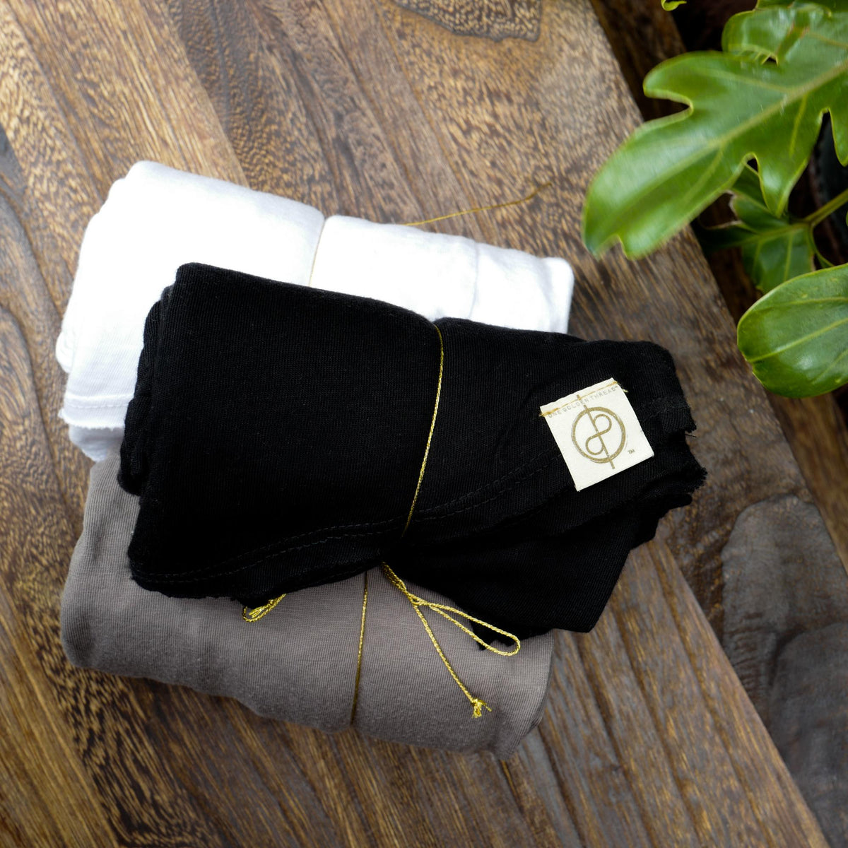 Bundle packaging of v neck three pack in different colors