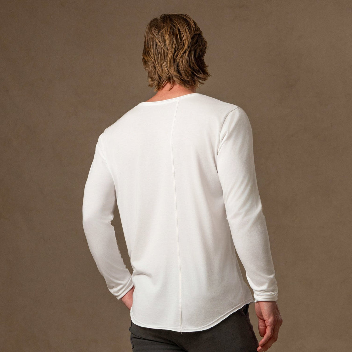 Tree Scoop Henley in Pure White — TreeSilk henley — look 3 │ One Golden Thread
