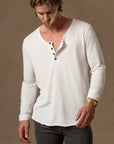 Tree Scoop Henley in Pure White — TreeSilk henley — look 2 │ One Golden Thread