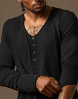 Tree Scoop Henley in Black Onyx — TreeSilk henley — look 5 │ One Golden Thread