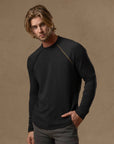 LONG SLEEVE RAGLAN / BLACK ONYX
