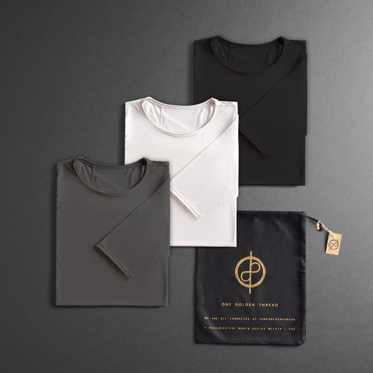 pack of three crew neck tees in different colors