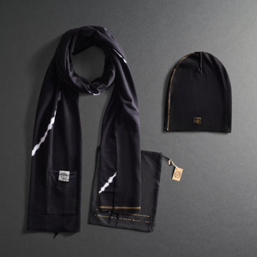 Bolt scarf and beanie gift set