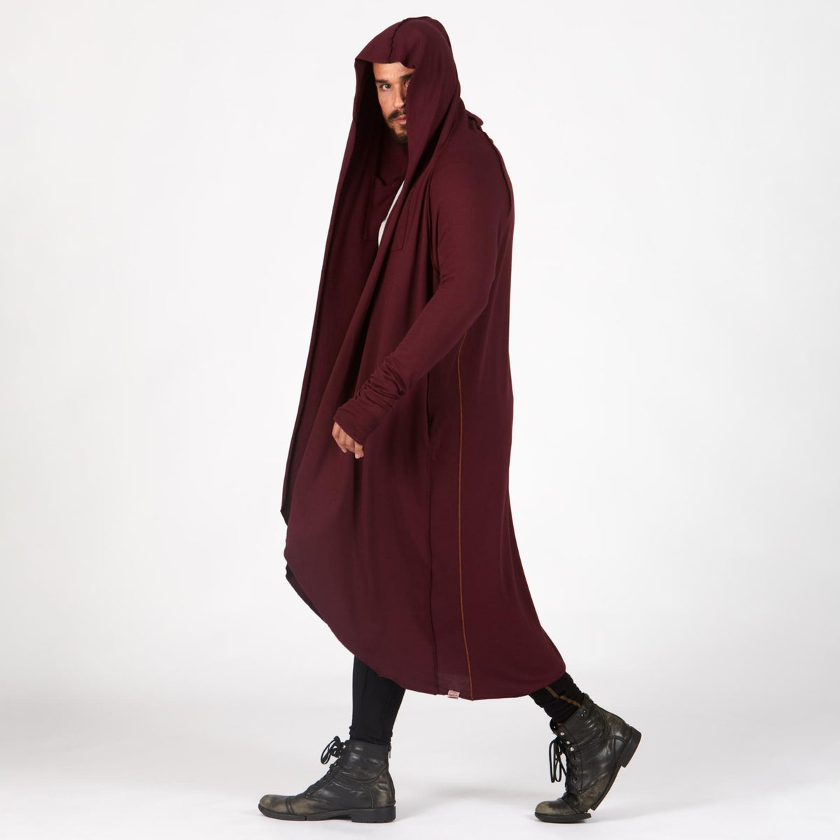 Male modeling red kairos duster