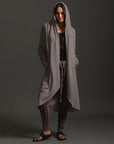 Woman modeling slate aion duster