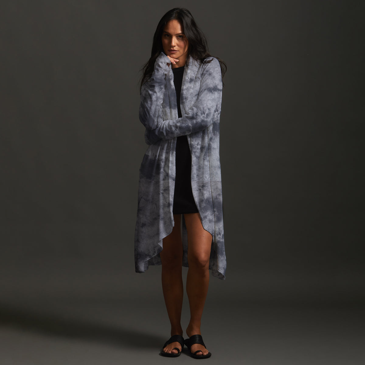 Woman modeling cloud aion duster