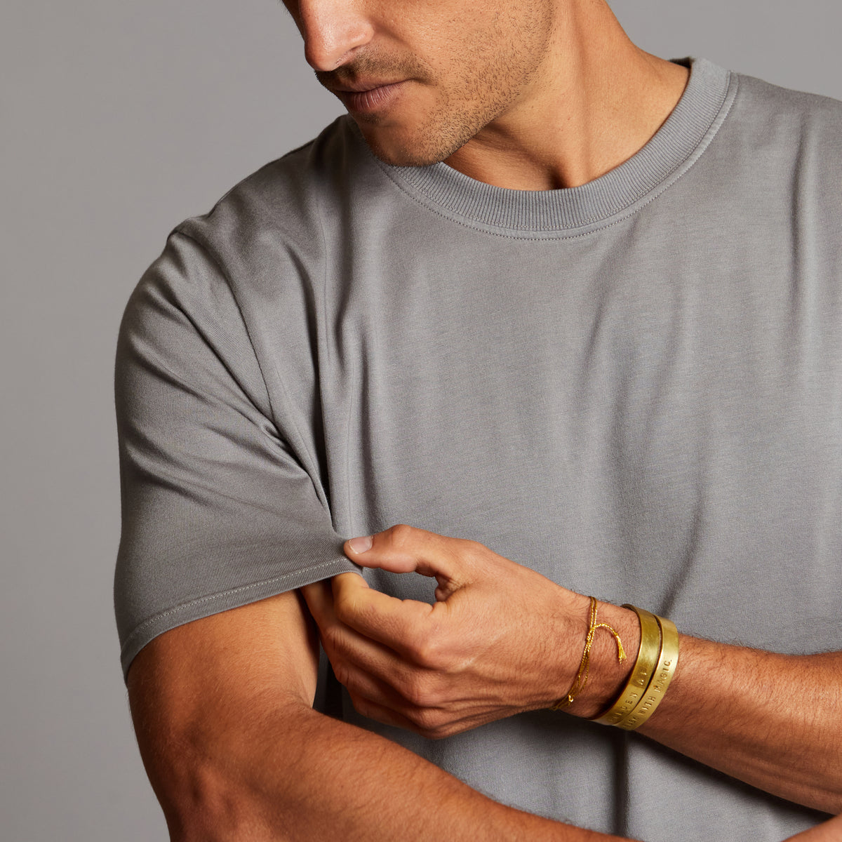 Man modeling Elemental shirt in deep clay