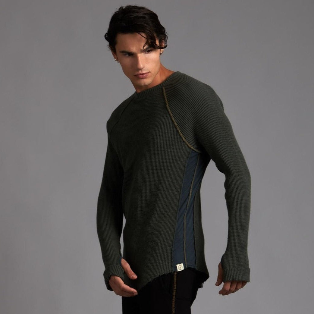Waffle Raglan | Softest & Most Comfortable Luxury Designer Shirt – One ...