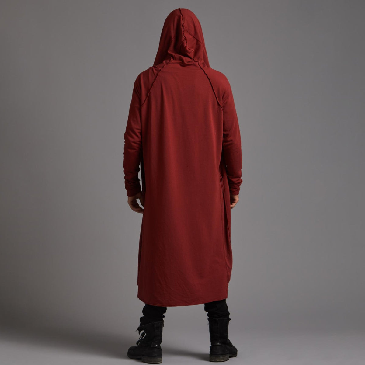 Male modeling red kairos duster