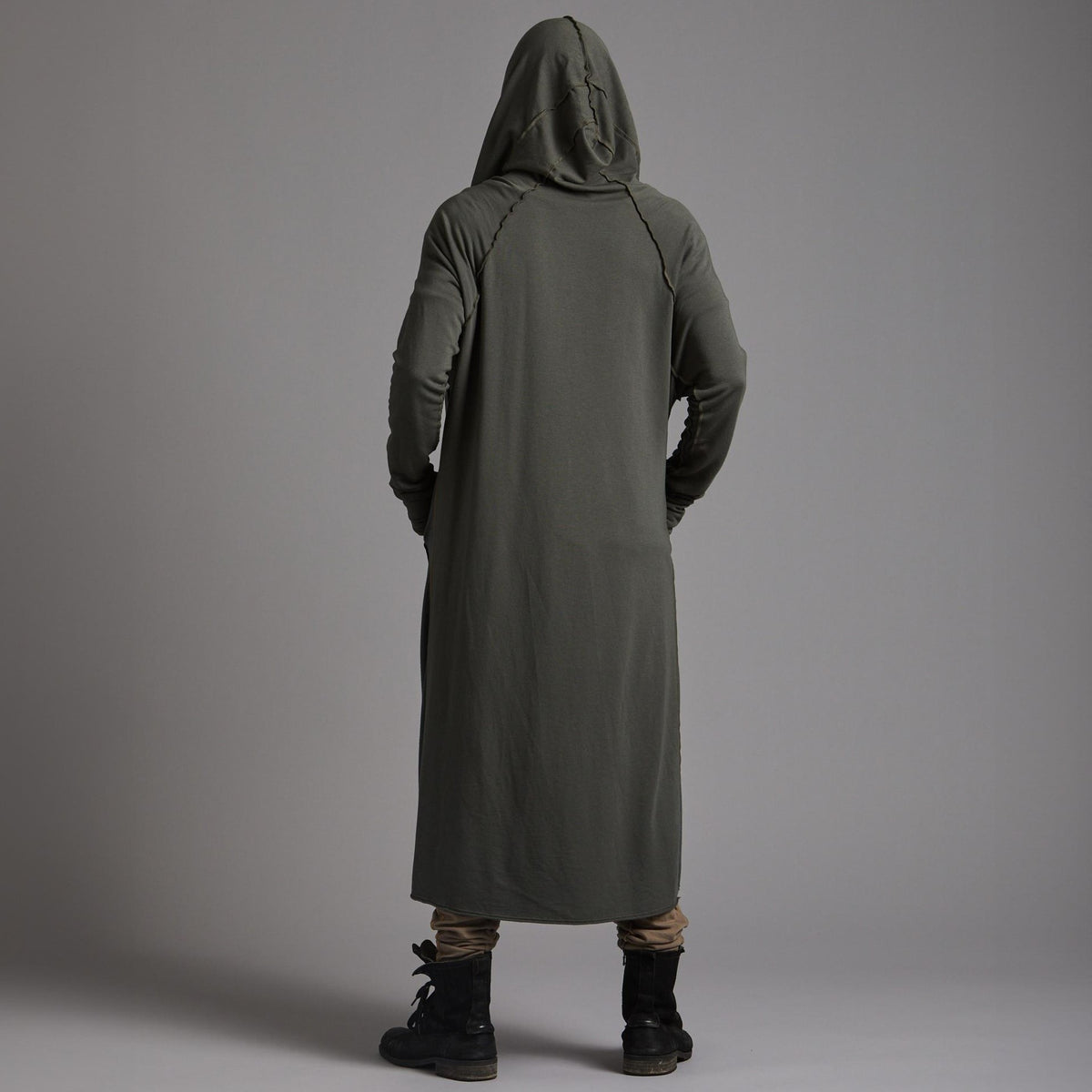 Male modeling green kairos duster