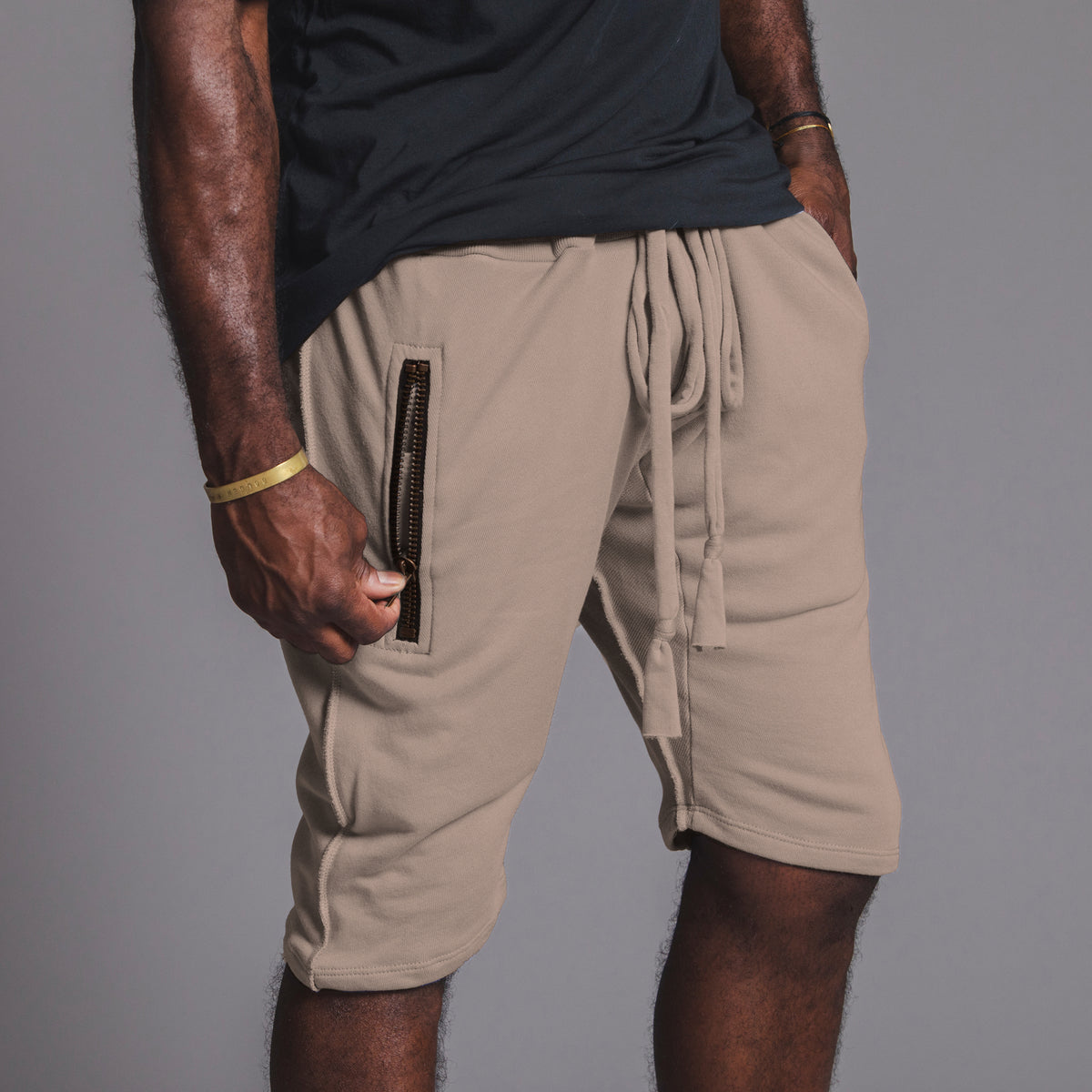 Man modeling milano mids in shroom