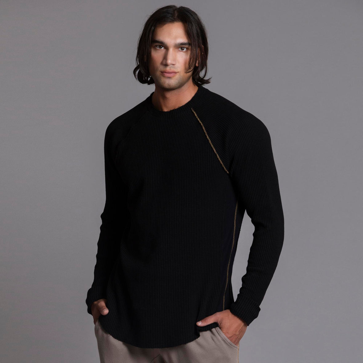 トップス SO ORIGINAL RAGLAN WAFFLE THERMAL Waffle Raglan | Softest & Most Comfortable Luxury Designer Shirt