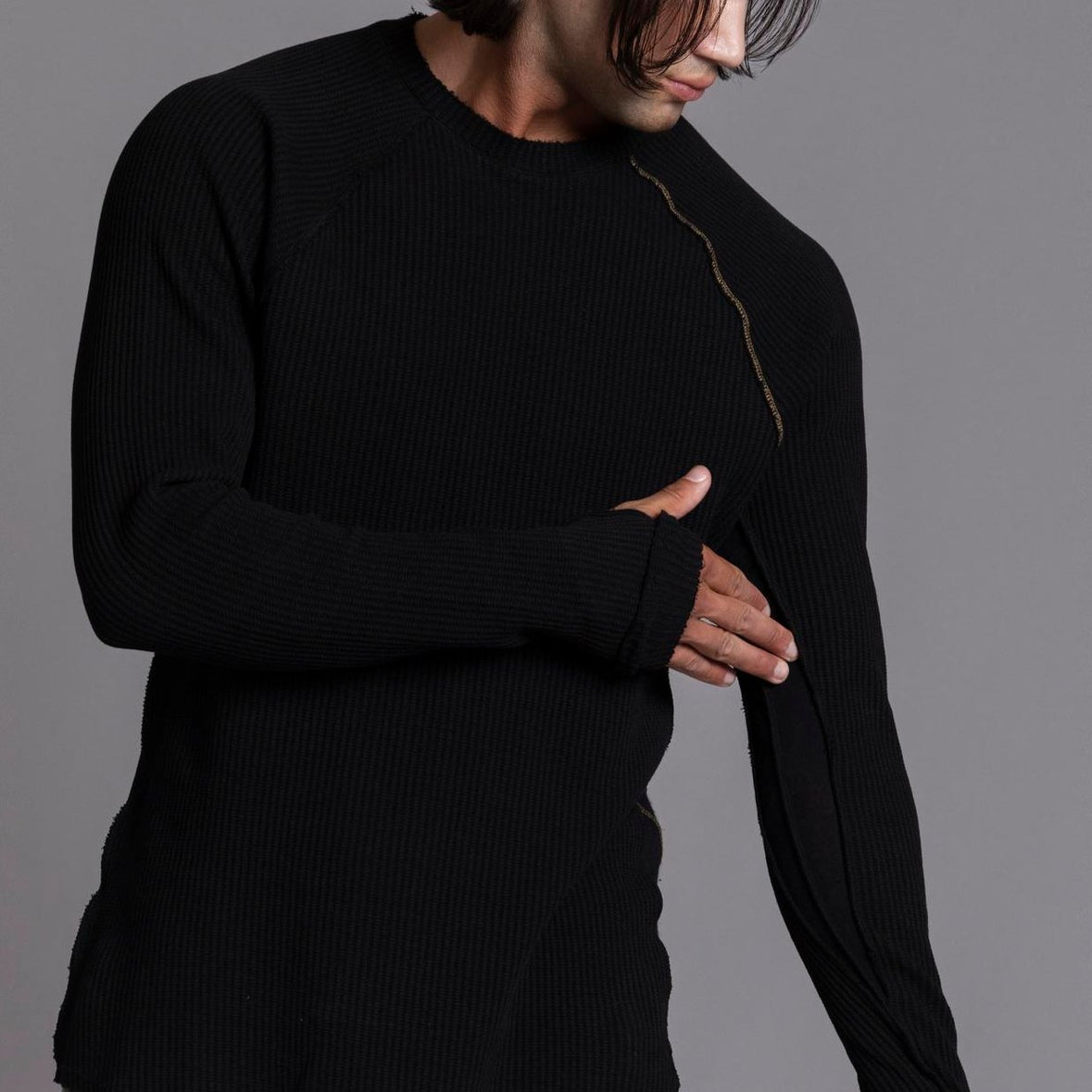 Waffle Raglan | Softest & Most Comfortable Luxury Designer Shirt