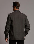 Male modeling smoke axis jacket