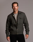 Male modeling smoke axis jacket