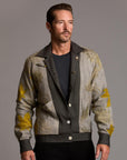 Male modeling smoke axis jacket