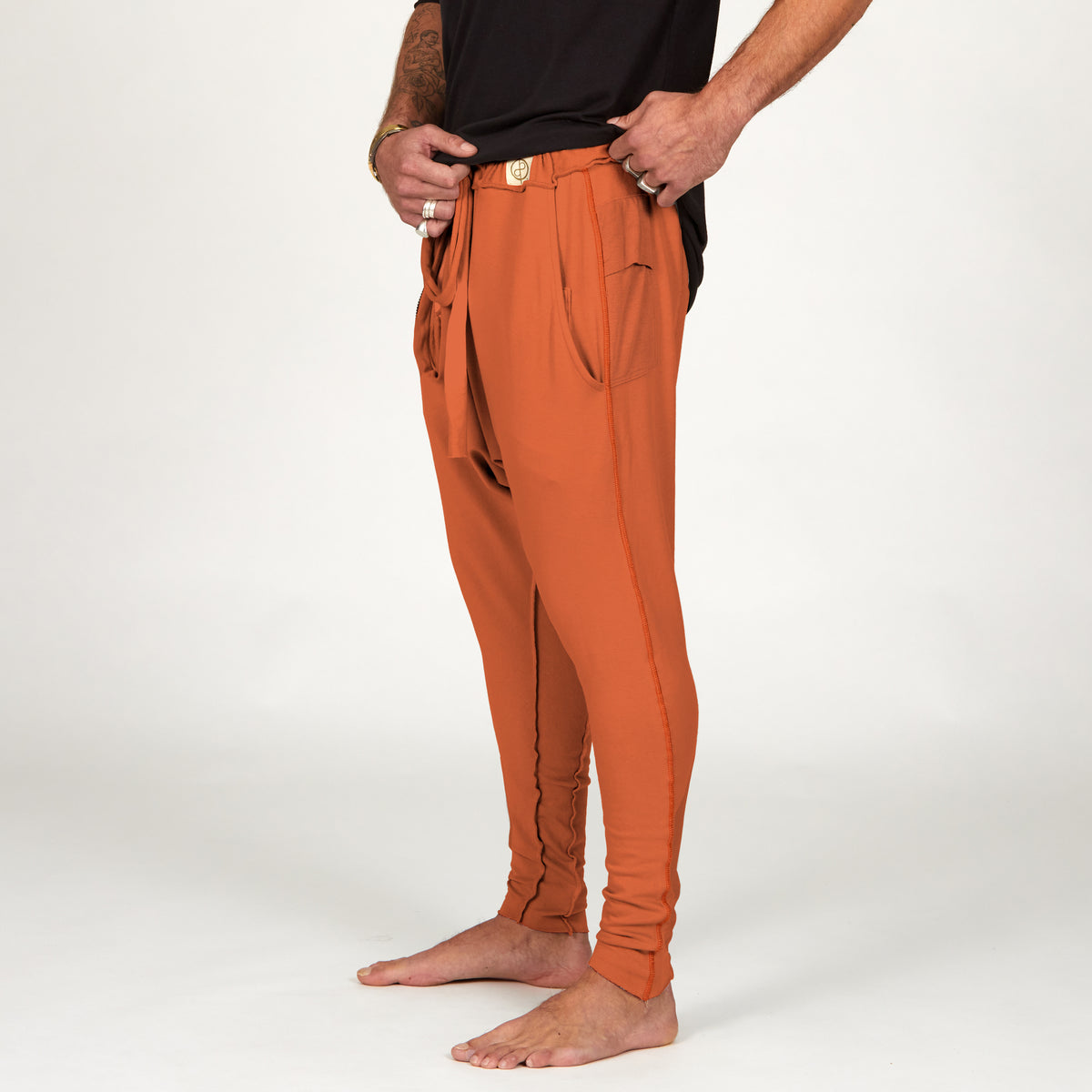 Male modeling Sedona colored pants
