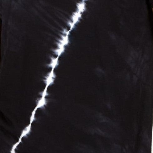 Man modeling a long sleeve crew shirt in bolt black
