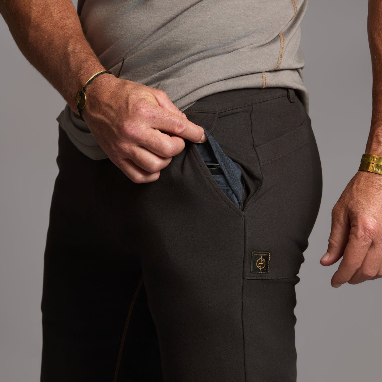THE ELEMENTAL SLIM PANT / SLATE – One Golden Thread