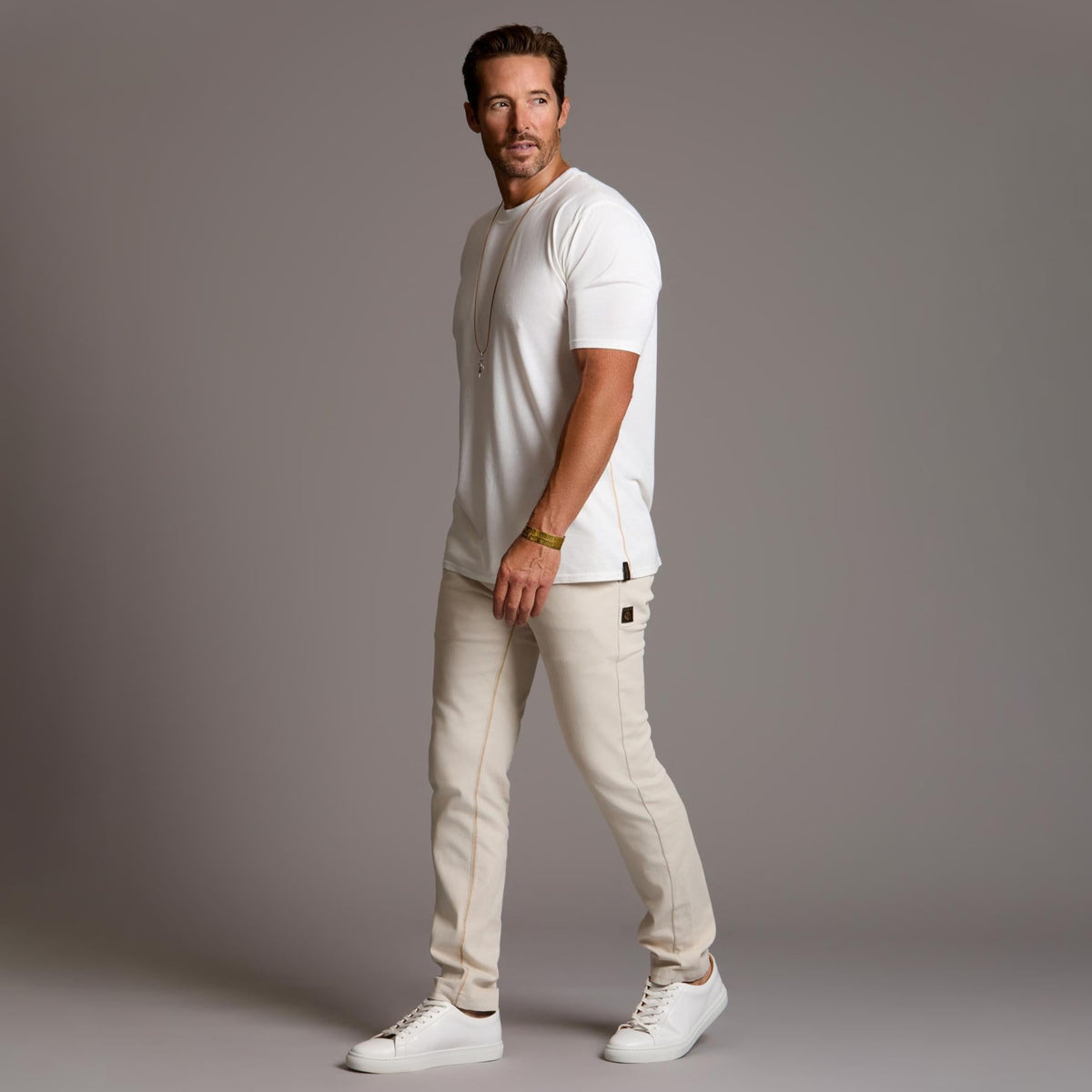 THE ELEMENTAL SLIM PANT / WHITE STONE