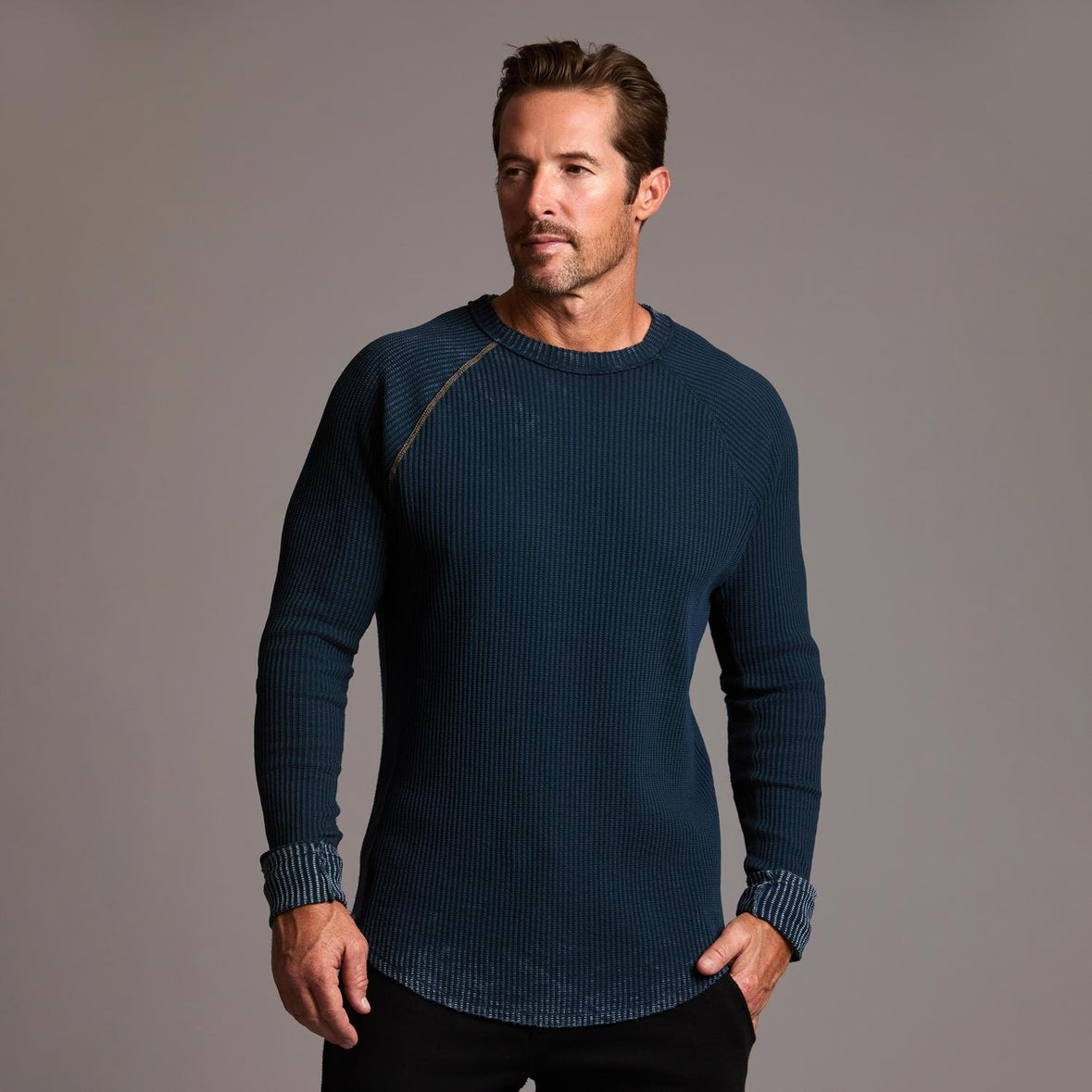 Waffle Raglan | Softest & Most Comfortable Luxury Designer Shirt