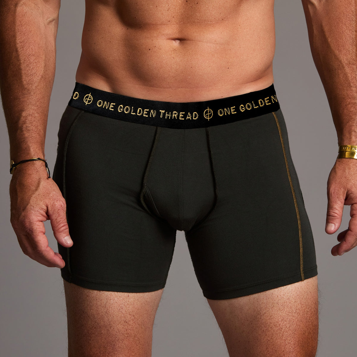 male modeling urban forest unders