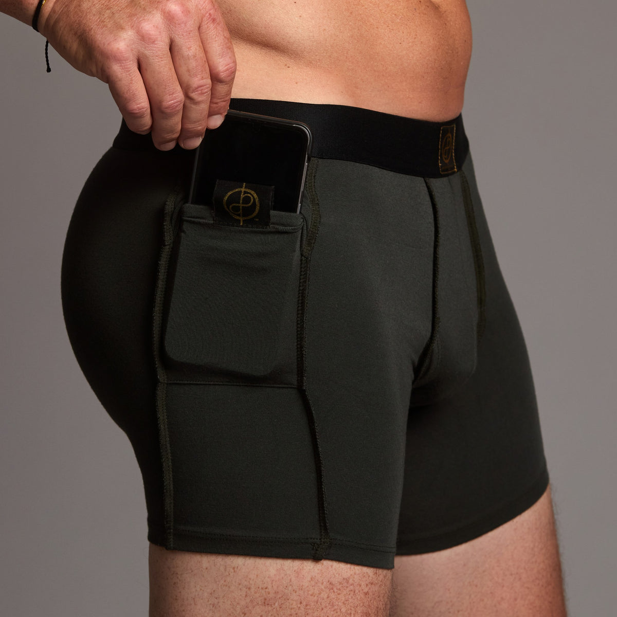 male modeling urban forest unders