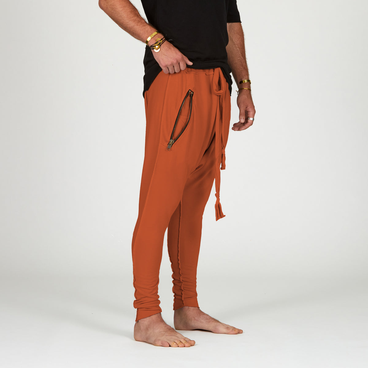 Male modeling Sedona colored pants