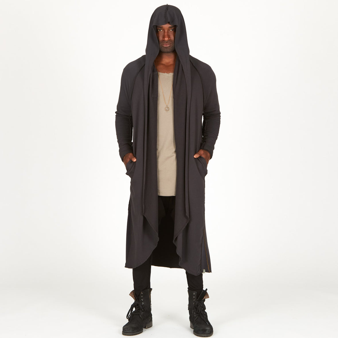 Long hooded outlet duster