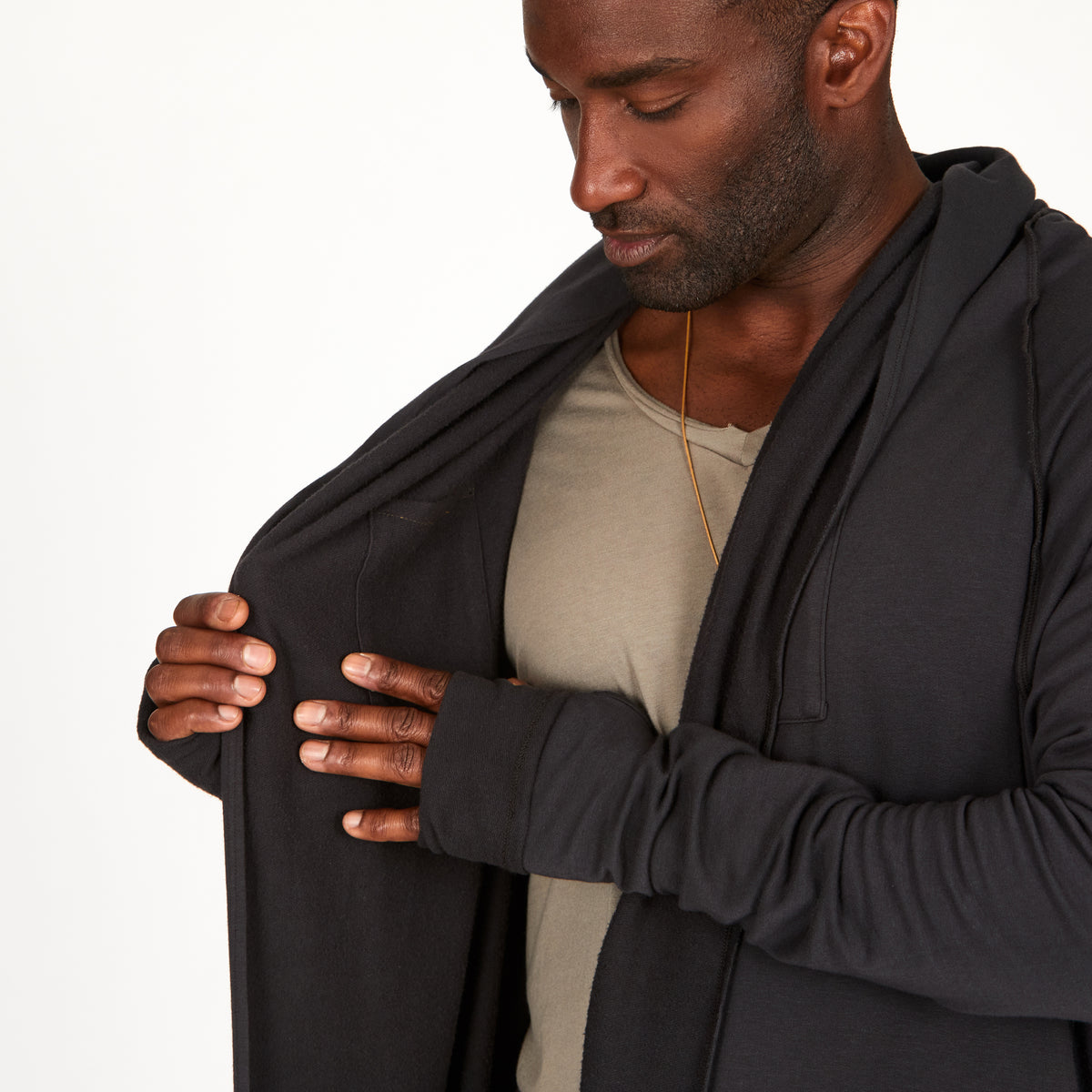Male modeling slate kairos duster