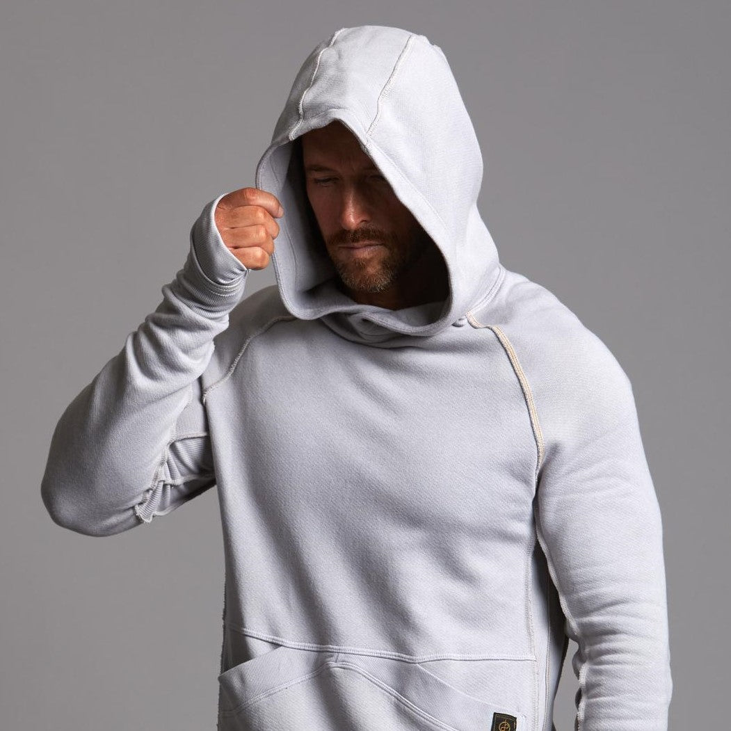 PULLOVER PLUSH HOODIE / BLUE CLAY