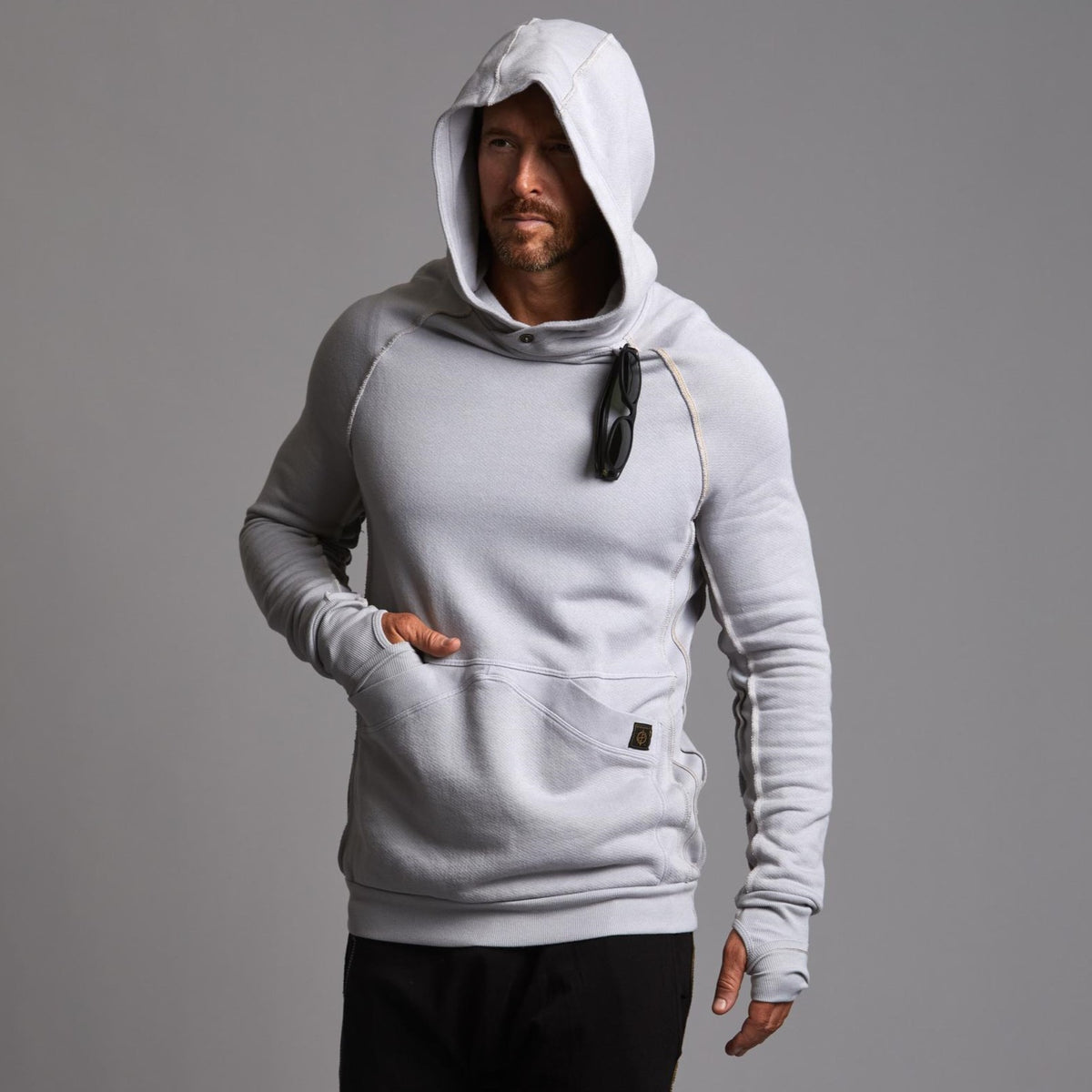 PULLOVER PLUSH HOODIE / BLUE CLAY