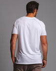 Male modeling white ultimate tee shirt