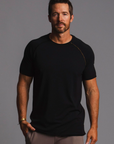 Male modeling black ultimate tee shirt