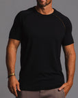 Male modeling black ultimate tree shirt 