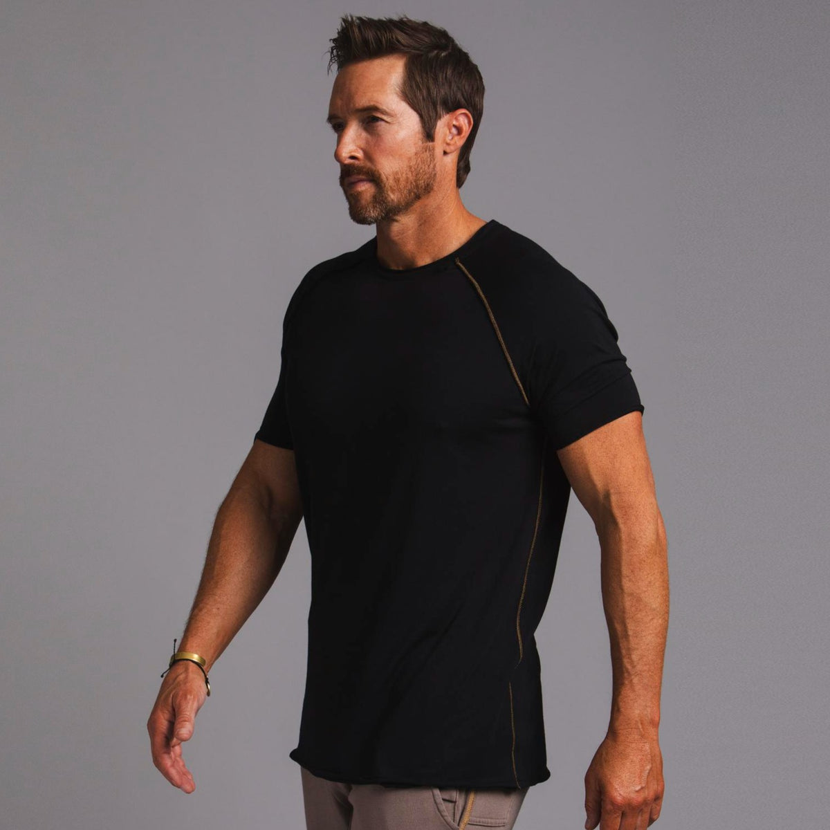 Male modeling black ultimate tee shirt
