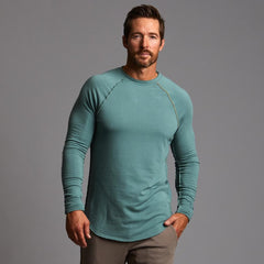 nofficialnoffice☆SPAN VELVET RAGLAN TOP Smooth Seamless Sensorial Longsleeve | Aritzia US
