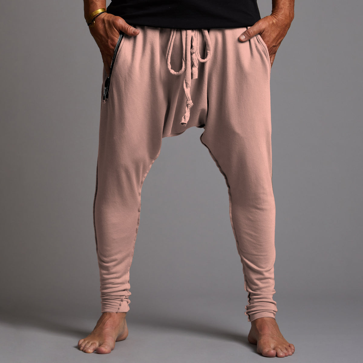 male modeling himalayan salt tree pants