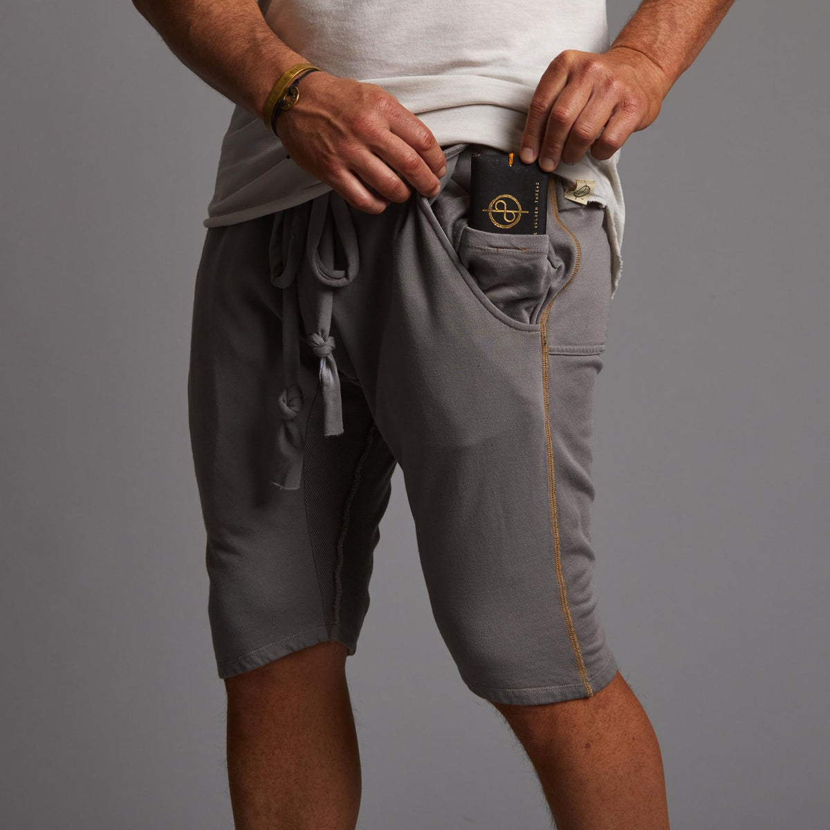 Man modeling a milano mids in deep clay