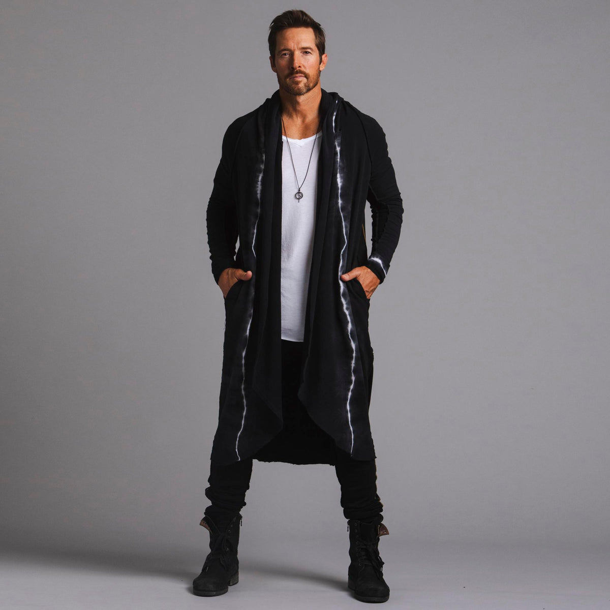 Male modeling light bolt kairos duster