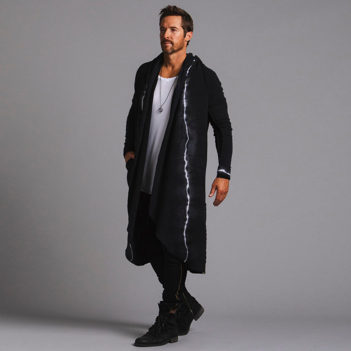 Male modeling light bolt kairos duster