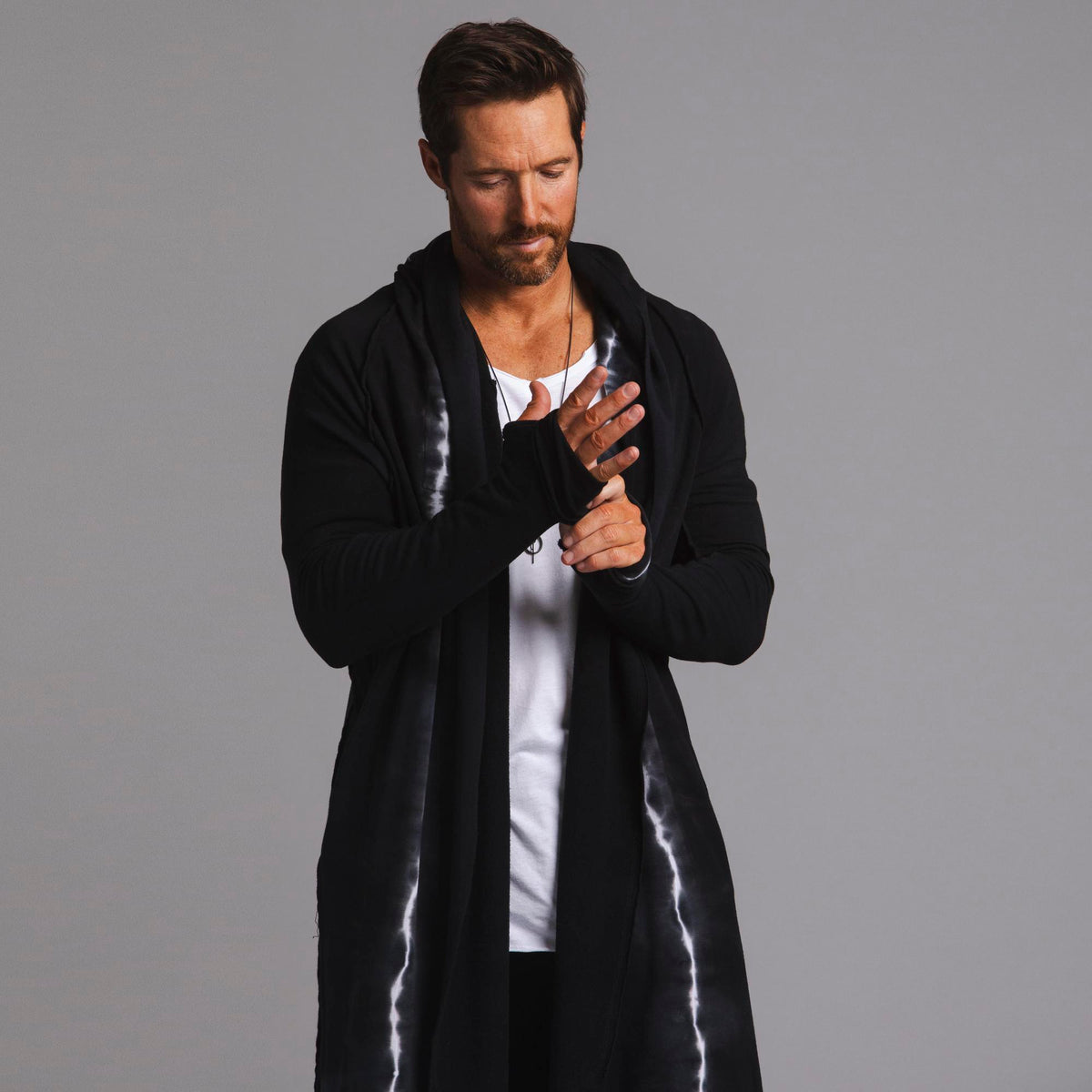 Male modeling light bolt kairos duster