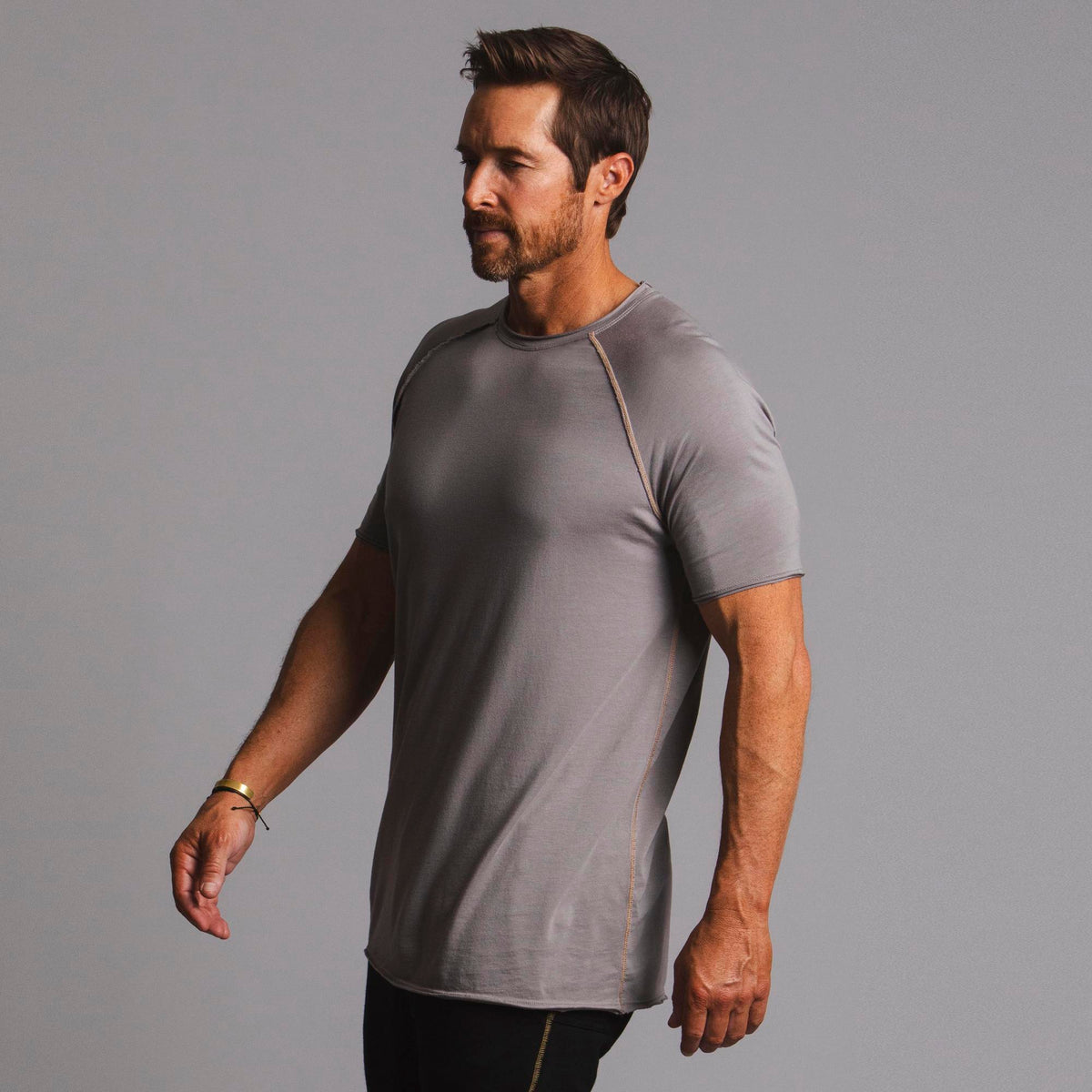 Male modeling tan ultimate tee shirt