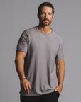 Male modeling tan ultimate tree shirt 