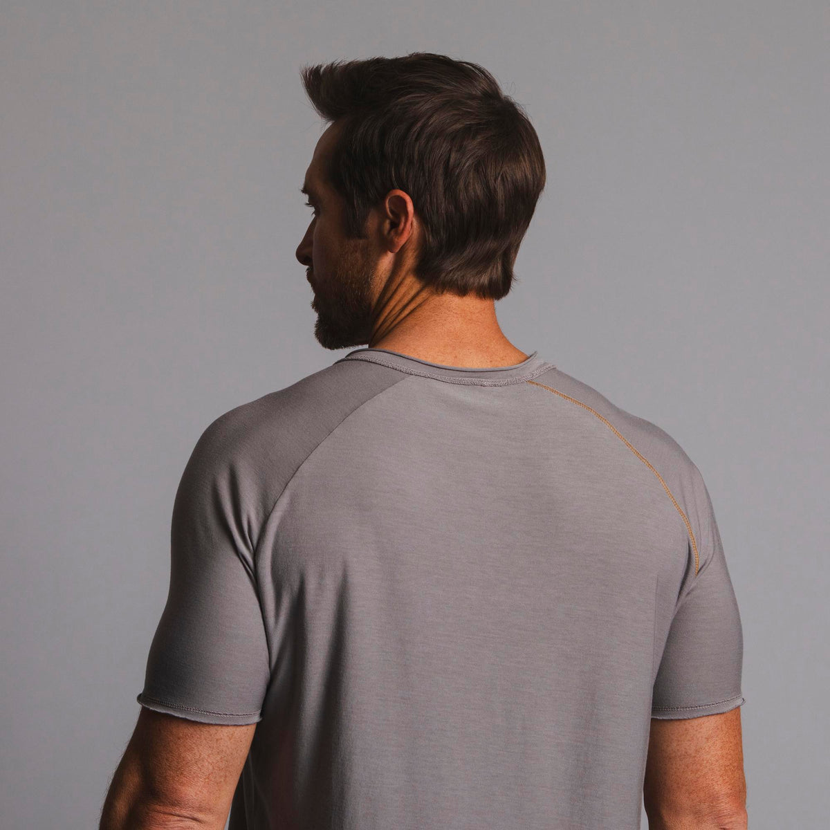 Male modeling tan ultimate tee shirt